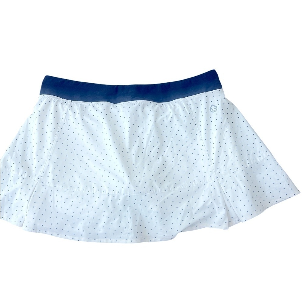 Tasc Rhythm White Ace Dot Golf Skirt Size Large - Picture 3 of 8
